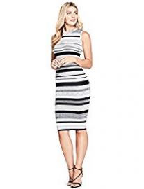 Marciano Felice Striped Sweater Dress at Amazon